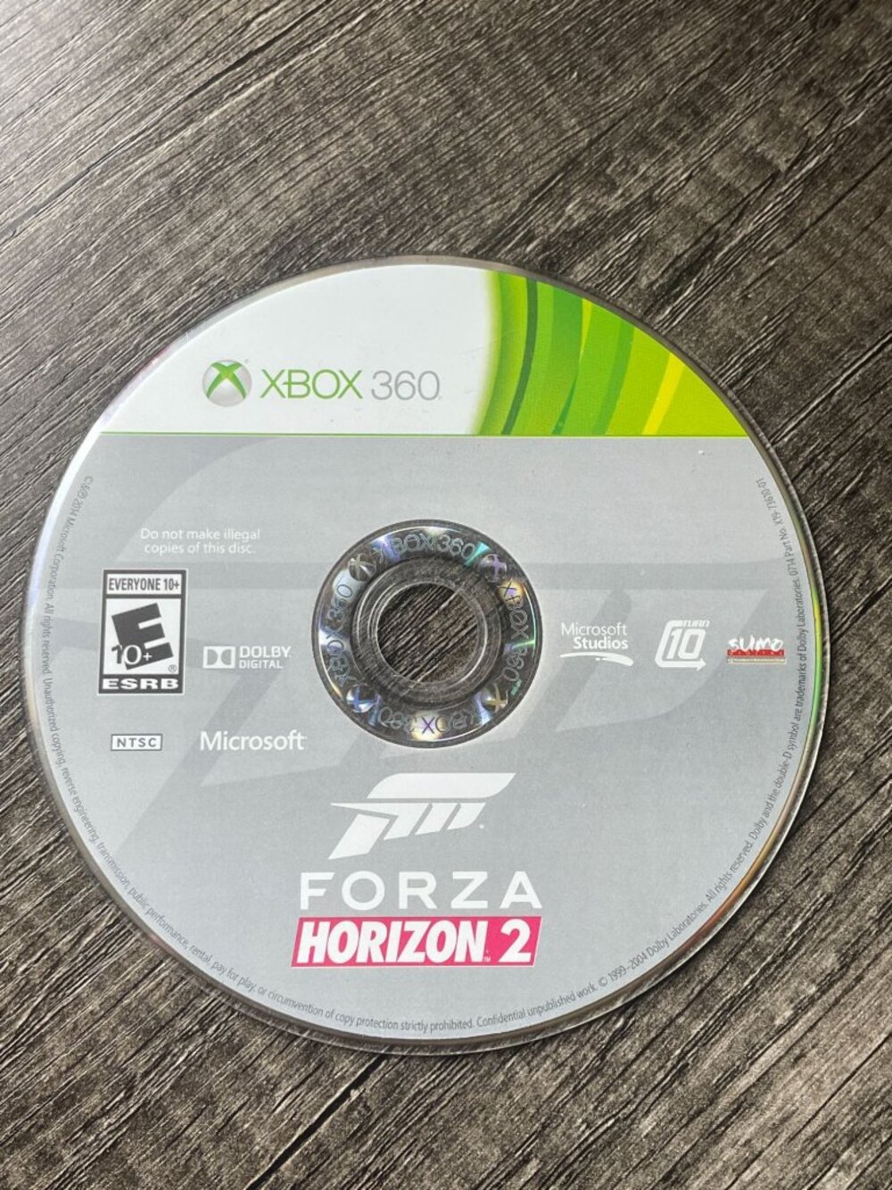 Forza Horizon 2 (Xbox 360, 2014) DISC ONLY for parts untested